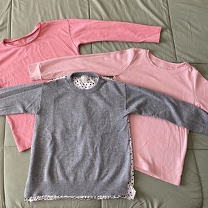 3 long sleeve tops